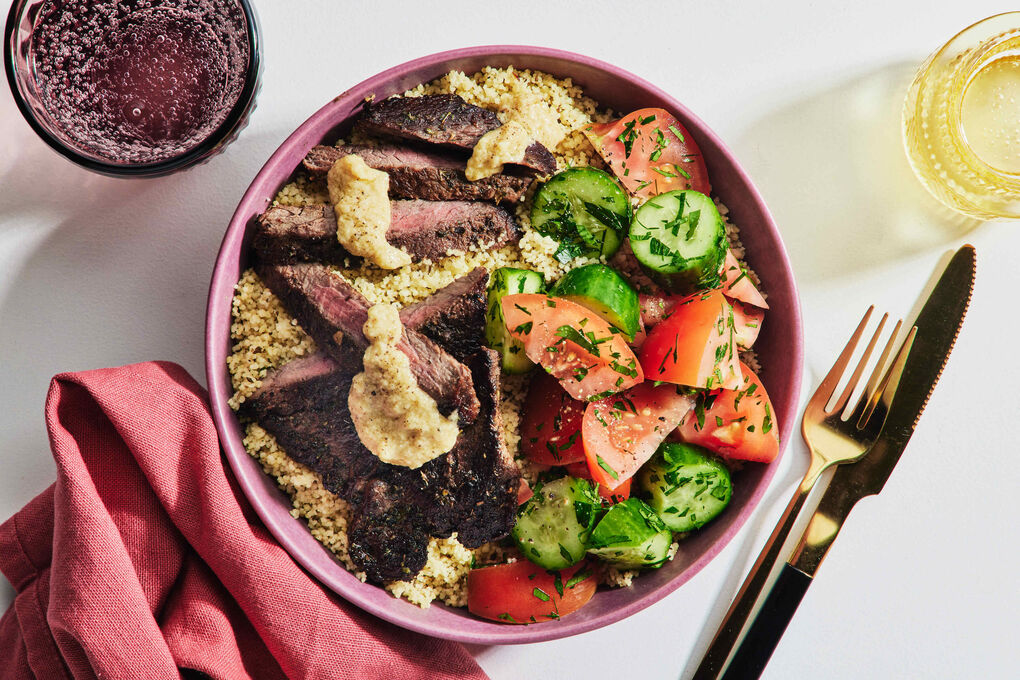 Middle Eastern Beef Rump Steak Bowl