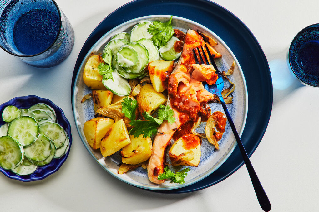 Indian Curry Baked Salmon