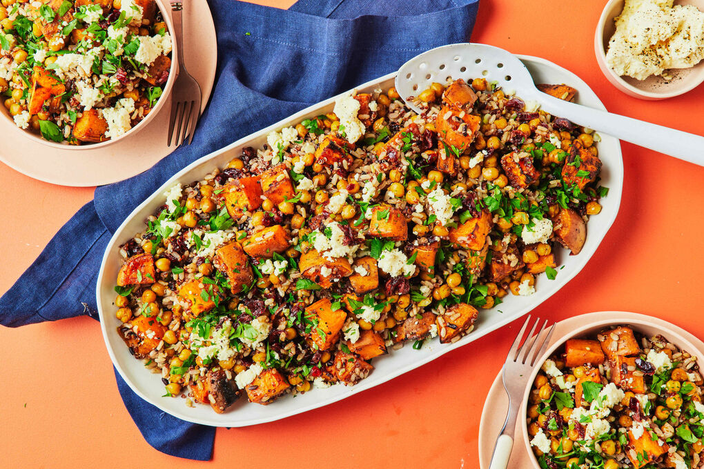 Hearty Rice Salad with Feta