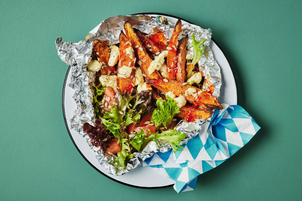Air Fryer Sweet Chilli Loaded Wedges