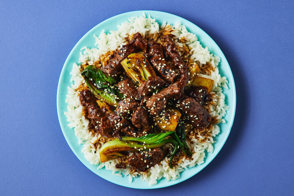 Glazed Chinese Barbecue Beef Stir-Fry