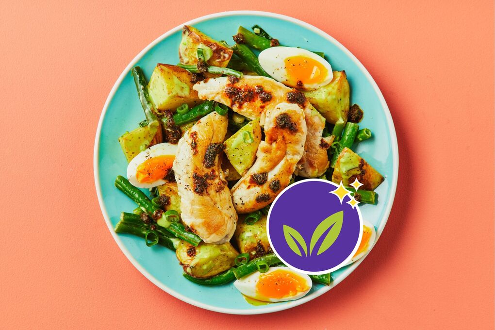 Green Goddess Haloumi and Roast Potato Salad