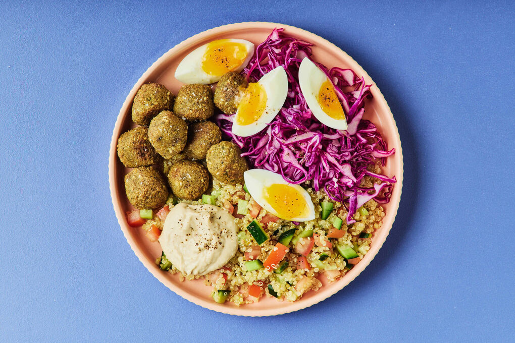 Low-Cal Falafel Mezze Plates