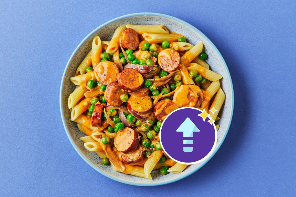 Speedy Chorizo and Chicken Stroganoff Pasta