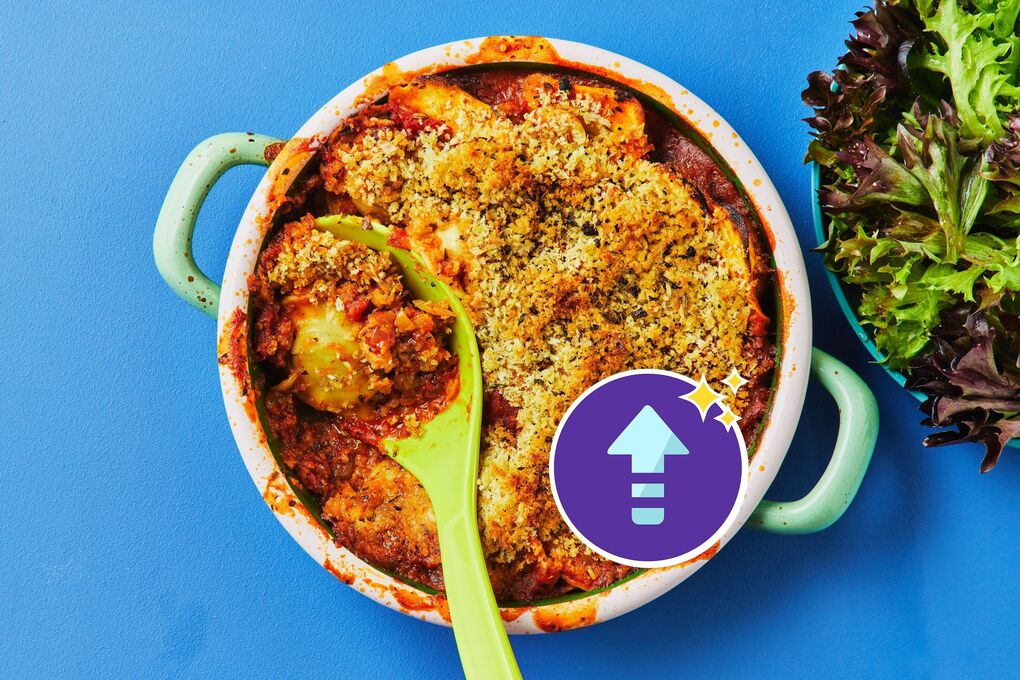 Chorizo and Ricotta Ravioli Bake