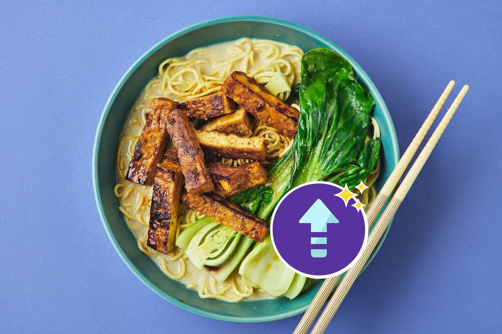 Speedy Spicy Prawn and Tofu Noodle Soup