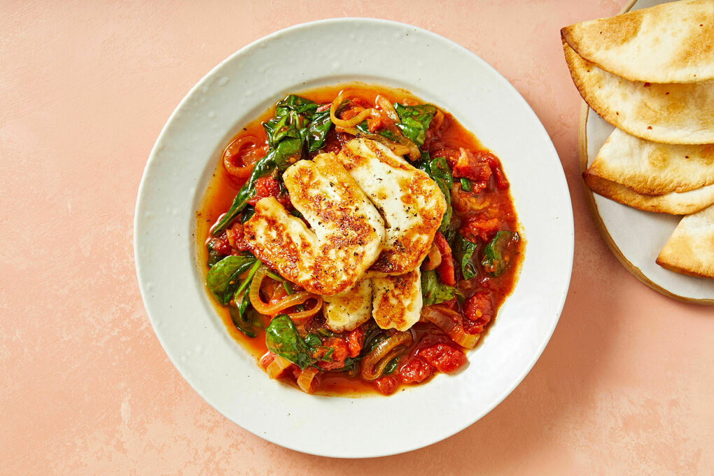 Indian Haloumi and Spinach Curry