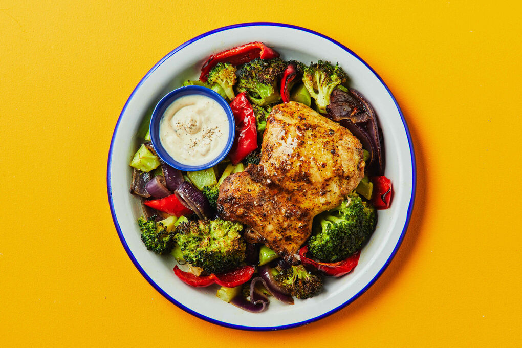 Reduced-Carb Mediterranean Chicken Thigh