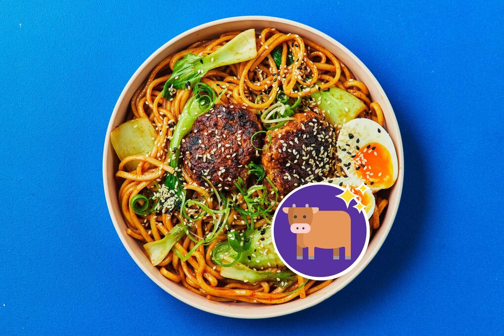 Spicy Gochujang Beef Udon Bowl