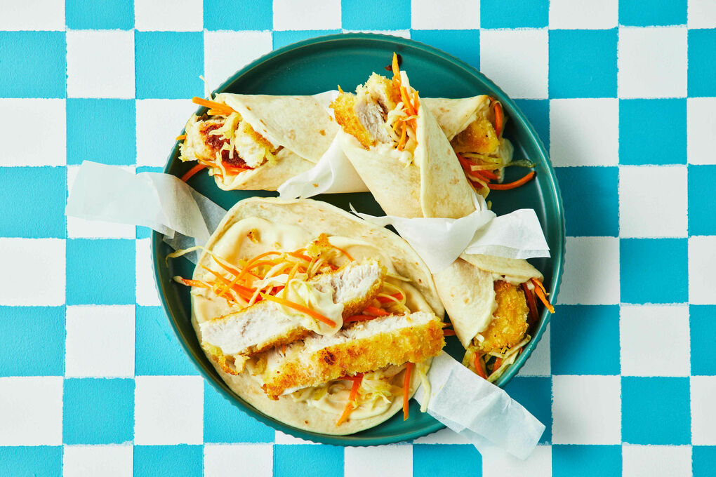 Kid Approved: Chicken Schnitzel Wraps