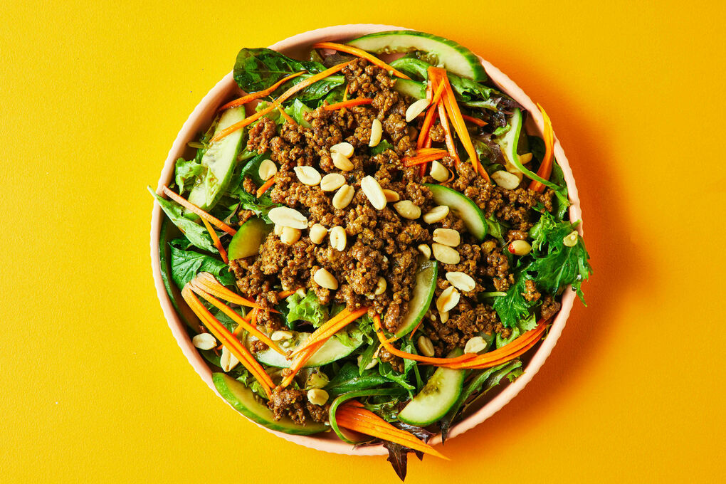 Reduced-Carb Asian Lamb Salad