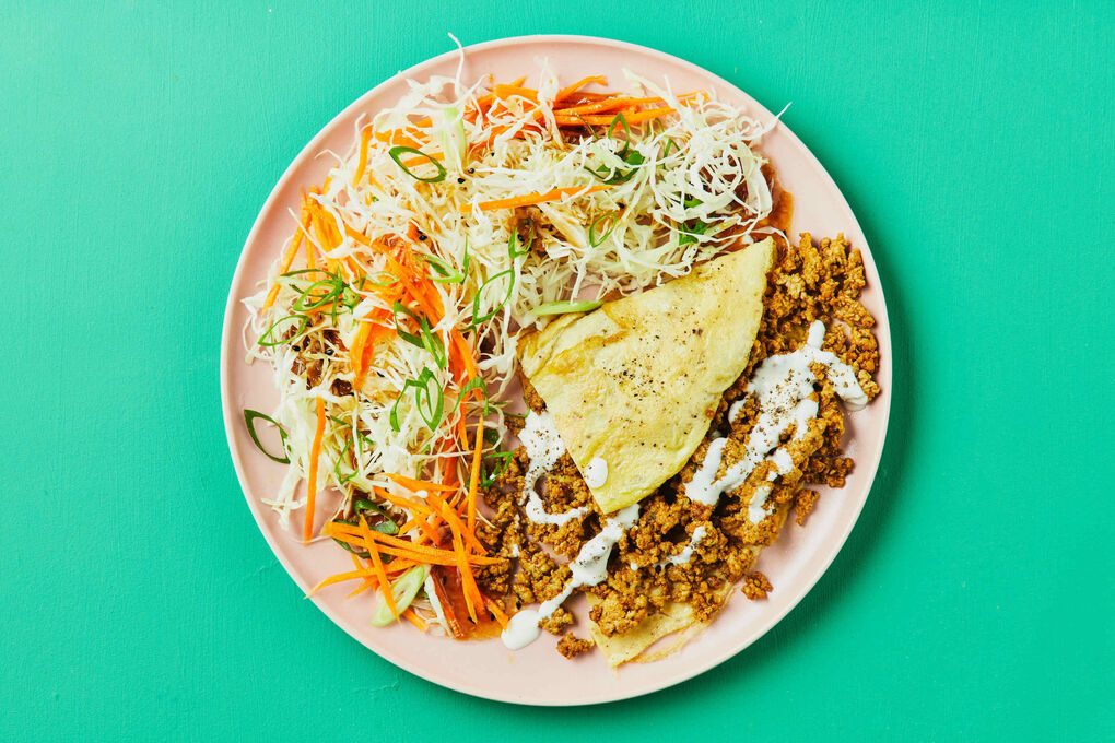 Reduced-Carb Asian Pork Omelette