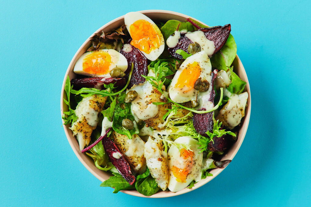 Reduced-Carb Dukkah Basa Fish Salad